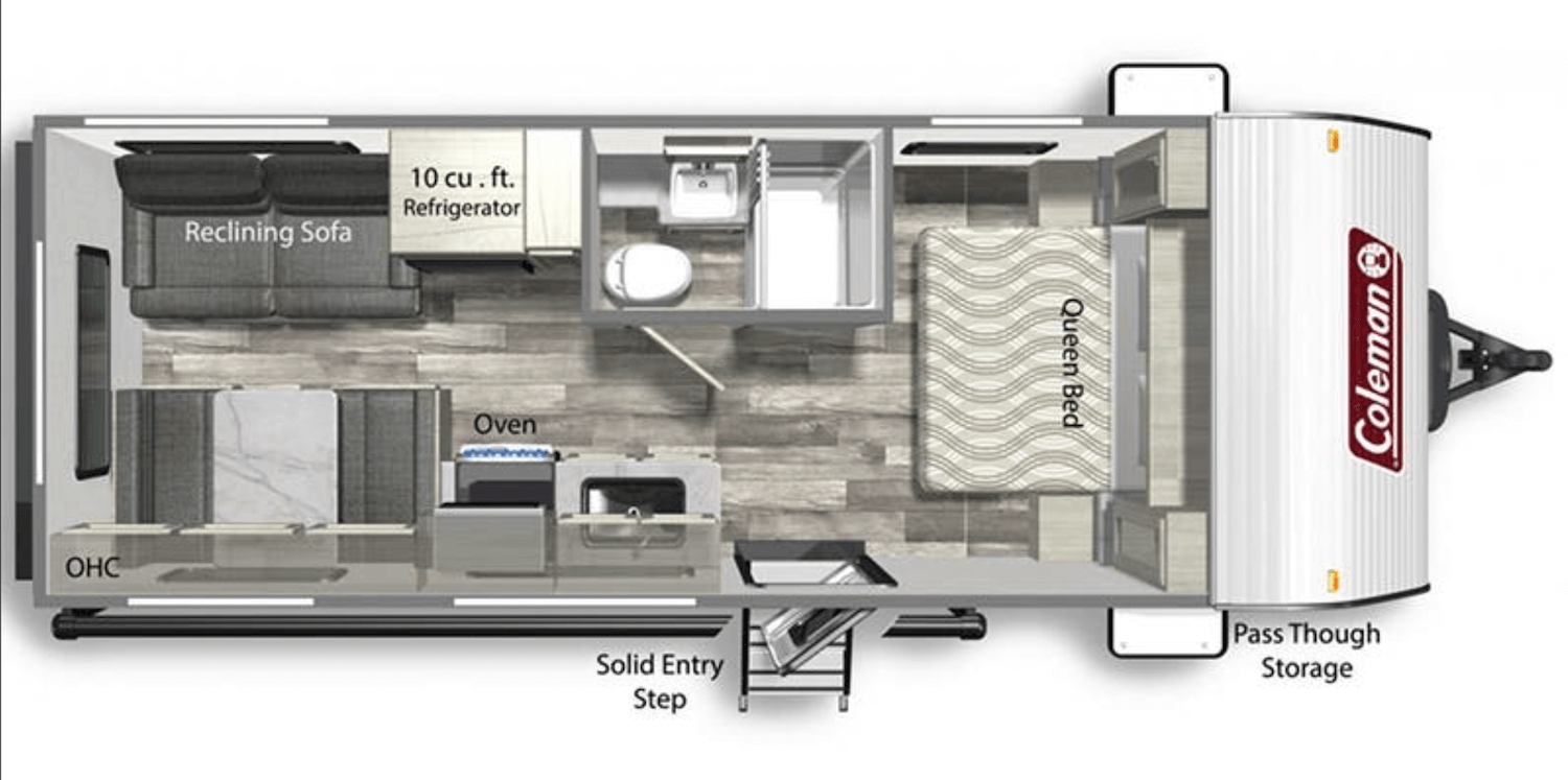 Small travel deals trailers with recliners