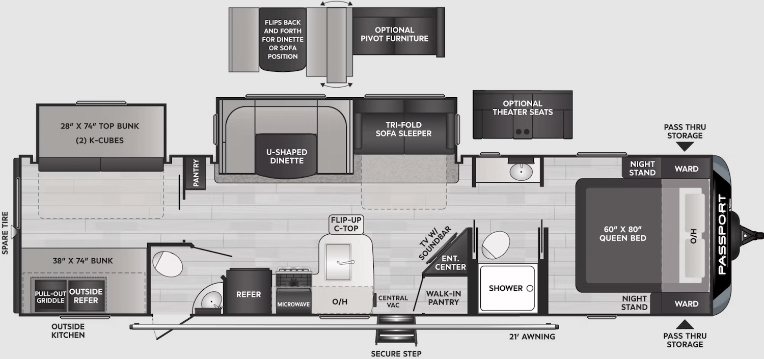 Travel Trailer Floor Plans with Bunks: Your Ultimate Guide