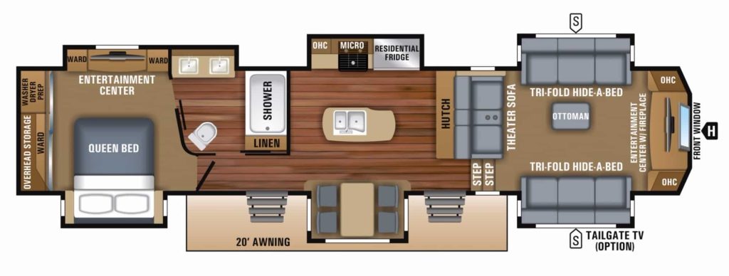 2024 Montana Fifth Wheel Front Living Room