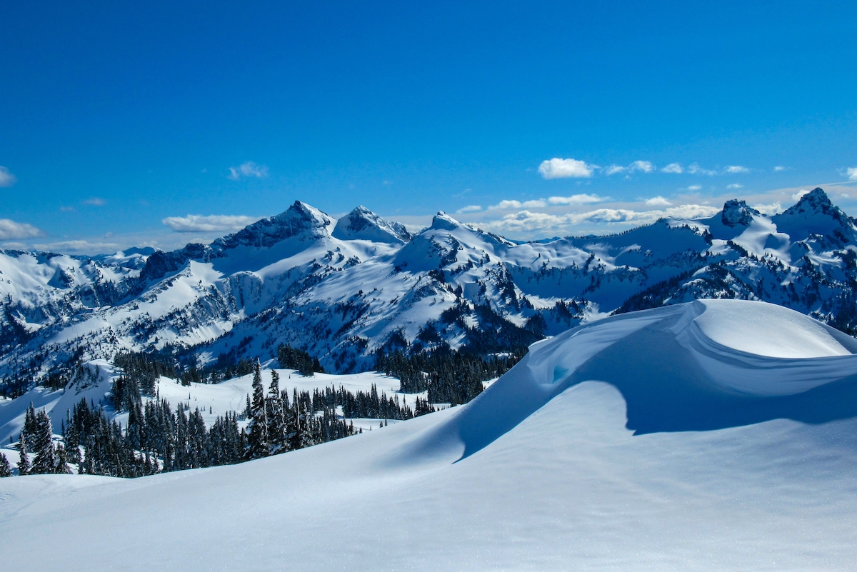 mount rainier winter wallpaper